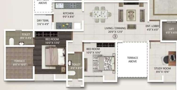 gini viviana apartment 2bhk 1190sqft71