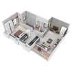 GK Atlanta Phase I 1 BHK Layout