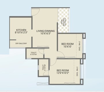  2 BHK Apartment at GK Aura, Ravet – for Rent
