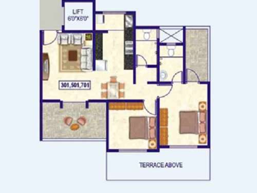 gk peace valley apartment 1 bhk 357sqft 20224218164249