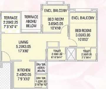 2 BHK Apartment at GK Rose Mansion, Punawale – for Rent