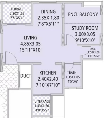  1 BHK Apartment at GK Silverland Residency Phase 3, Ravet – for Sale
