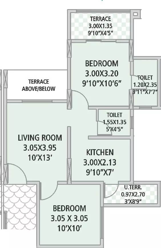  2 BHK Apartment at GK Silverland Residency Phase 3, Ravet – for Rent