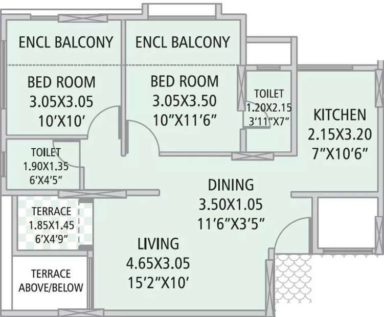 gk silverland residency phase 3 apartment 2bhk 635sqft31