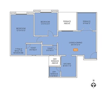  2 BHK Apartment at GKG The Kings Way, Ghorpadi – for Sale