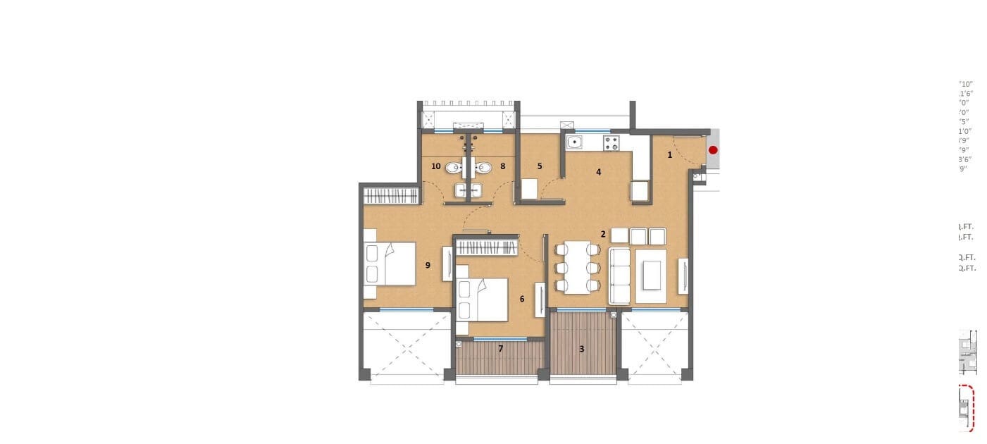 Other, godrej-24x7 2 Bedroom 940 Sq.Ft. Apartment In Hinjewadi Pune 9688627