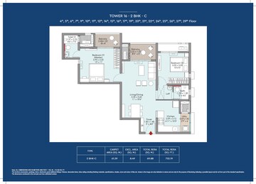  2 BHK Apartment at Godrej Aqua Vista, Keshav Nagar – for Sale