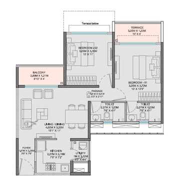  2 BHK Apartment at Godrej Boulevard Manjri, Manjari – for Rent
