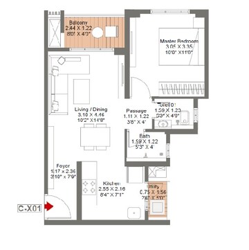  1 BHK Apartment at Godrej Evergreen Square, Hinjewadi Phase 3 – for Sale