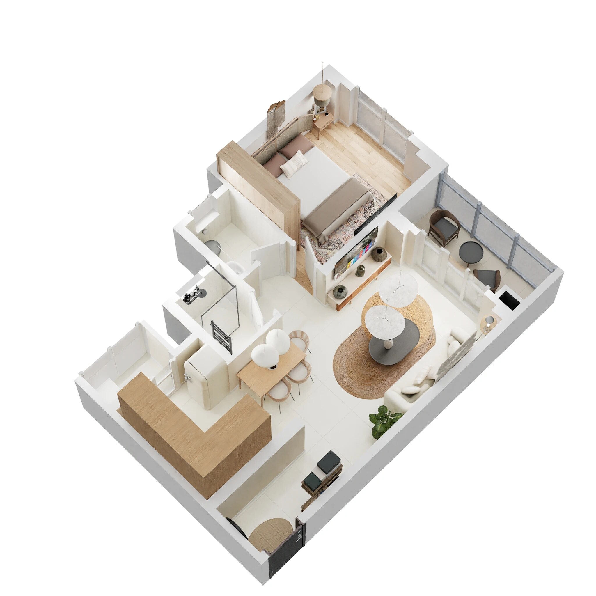 1 BHK 492 Sq. Ft. Apartment