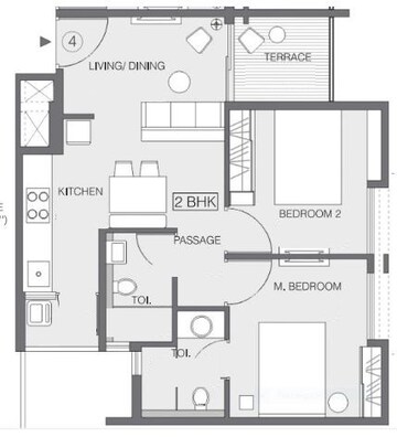  2 BHK Apartment at Godrej Greens, Undri – for Rent