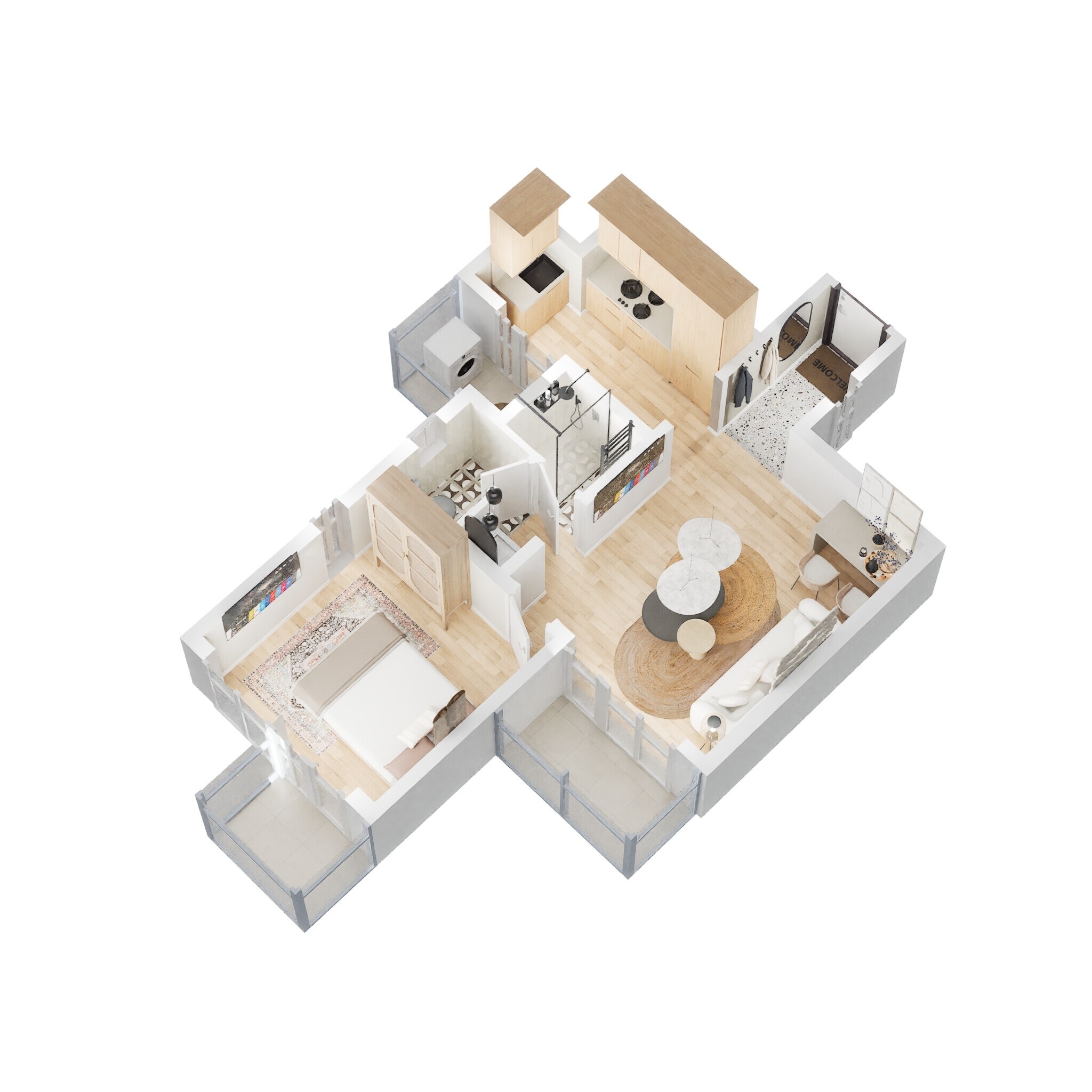 1 BHK 462 Sq. Ft. Apartment