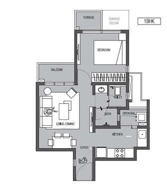 1 BHK Apartment For Resale in Godrej Hillside 2 Mahalunge Pune  7818541