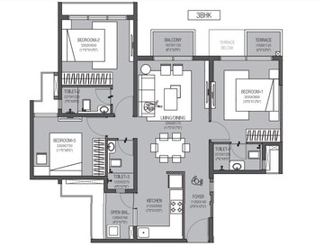  3 BHK Apartment at Godrej Hillside, Mahalunge – for Rent
