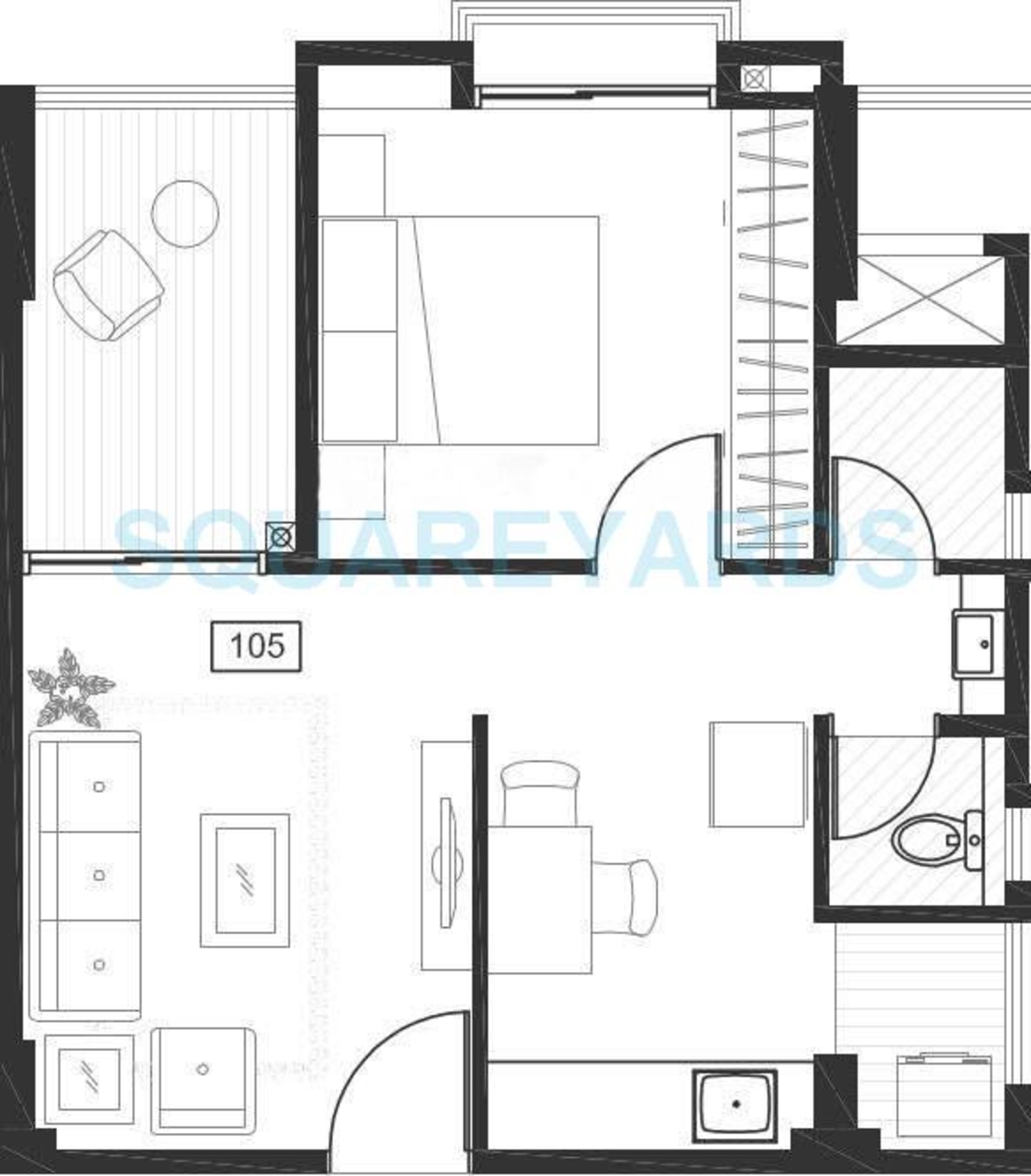 godrej horizon apartment 1bhk 602sqft 10865