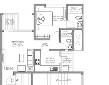  1 BHK Apartment at Godrej Infinity, Keshav Nagar – for Rent