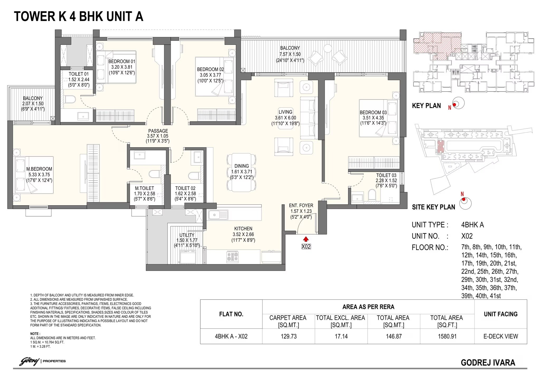 4 BHK 1580 Sq. Ft. Apartment