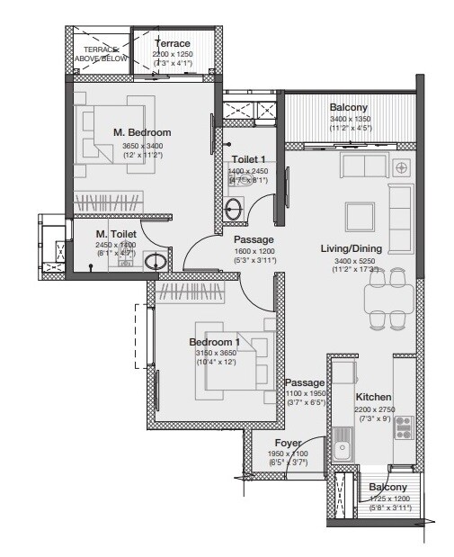  2 BHK Apartment at Godrej Nurture Pune, Mamurdi – for Sale