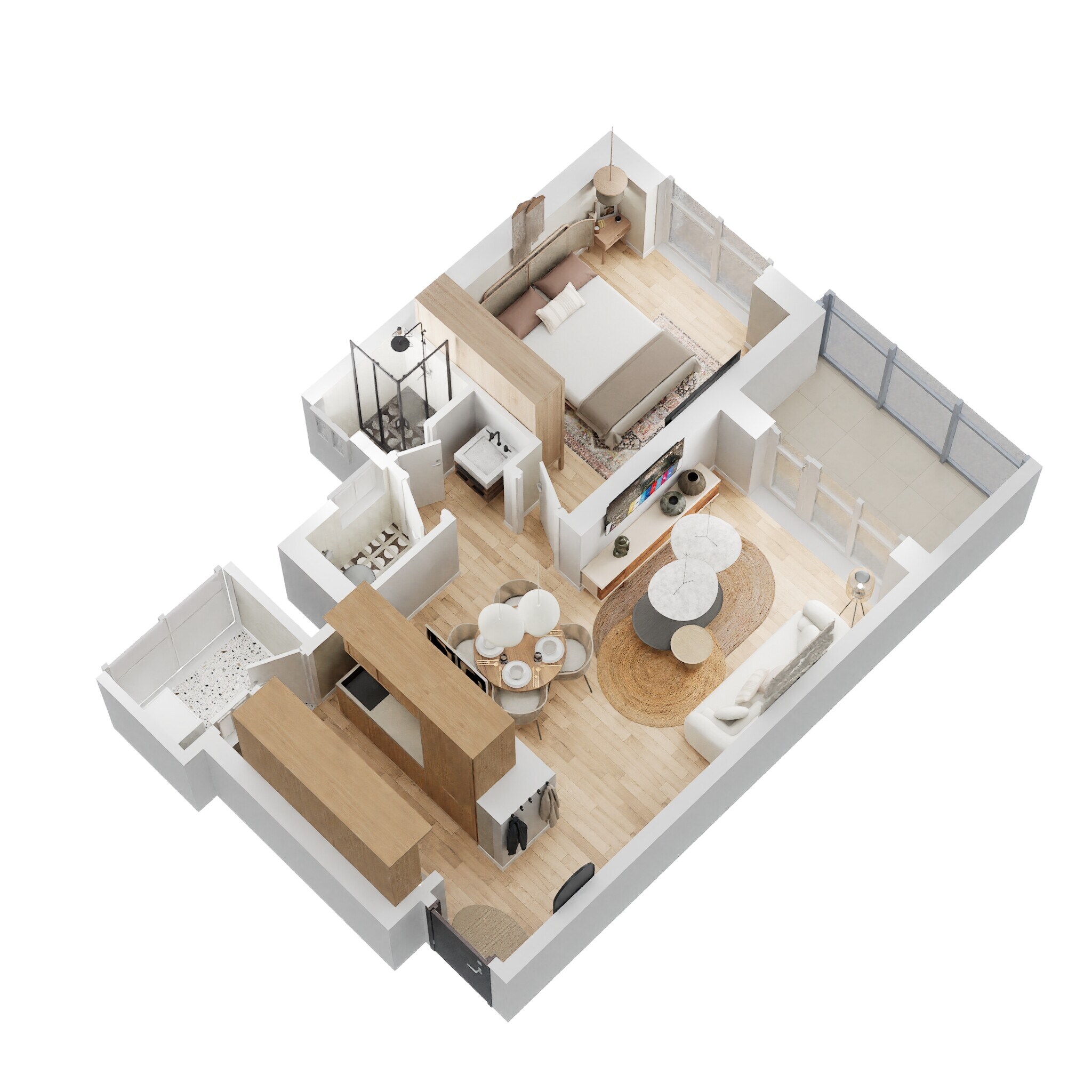 1 BHK 562 Sq. Ft. Apartment