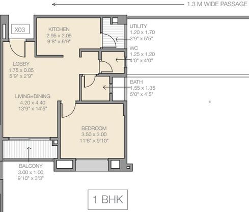 Other, godrej-prana 1 Bedroom 670 Sq.Ft. Apartment In Undri Pune 9443992