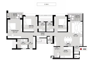  3 BHK Apartment at Godrej River Royale, Mahalunge – for Sale
