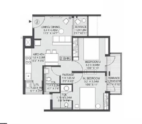  2 BHK Apartment at Godrej Sky Greens, Kharadi – for Sale