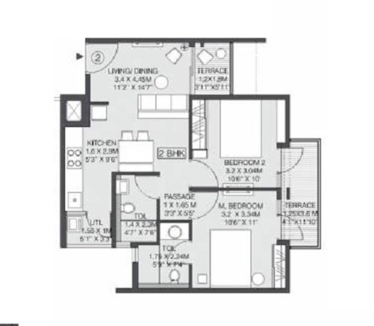 Other, godrej-sky-greens 2 Bedroom 710 Sq.Ft. Apartment In Kharadi Pune 9390748