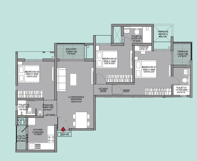 Other, godrej-sky-greens 3 Bedroom 890 Sq.Ft. Apartment In Kharadi Pune 9202595