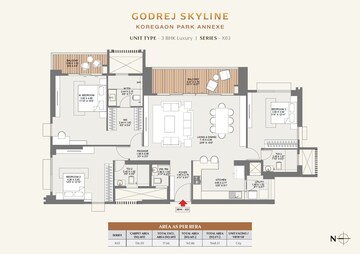  3 BHK Apartment at Godrej Skyline, Koregaon Park – for Sale