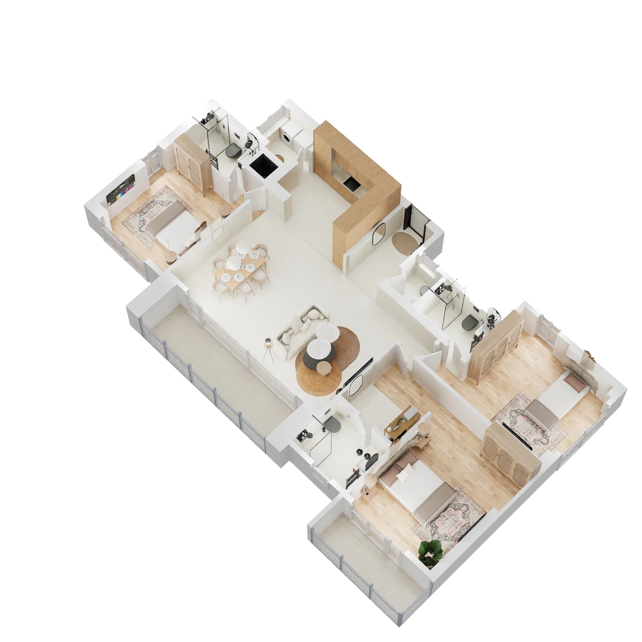 3 BHK 1349 Sq. Ft. Apartment