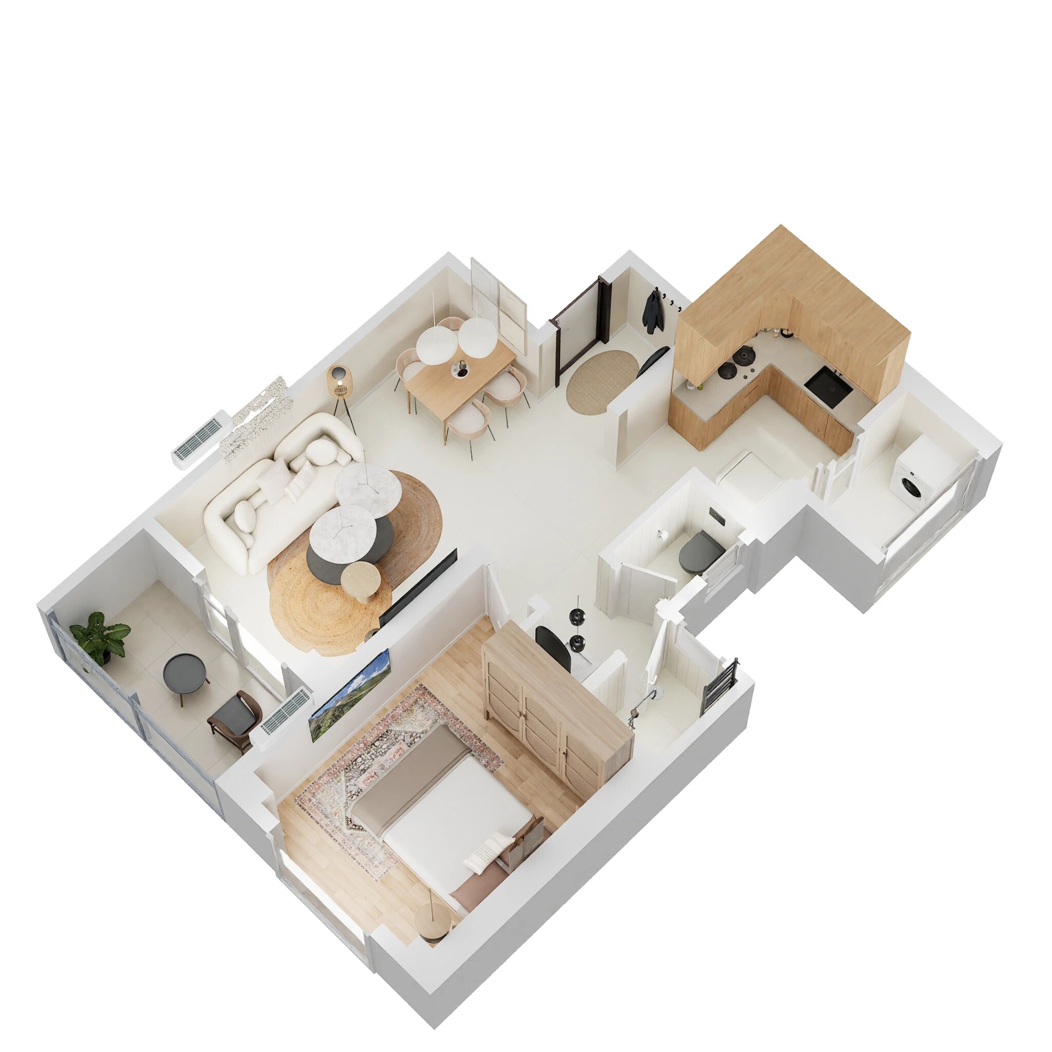 1 BHK 560 Sq. Ft. Apartment