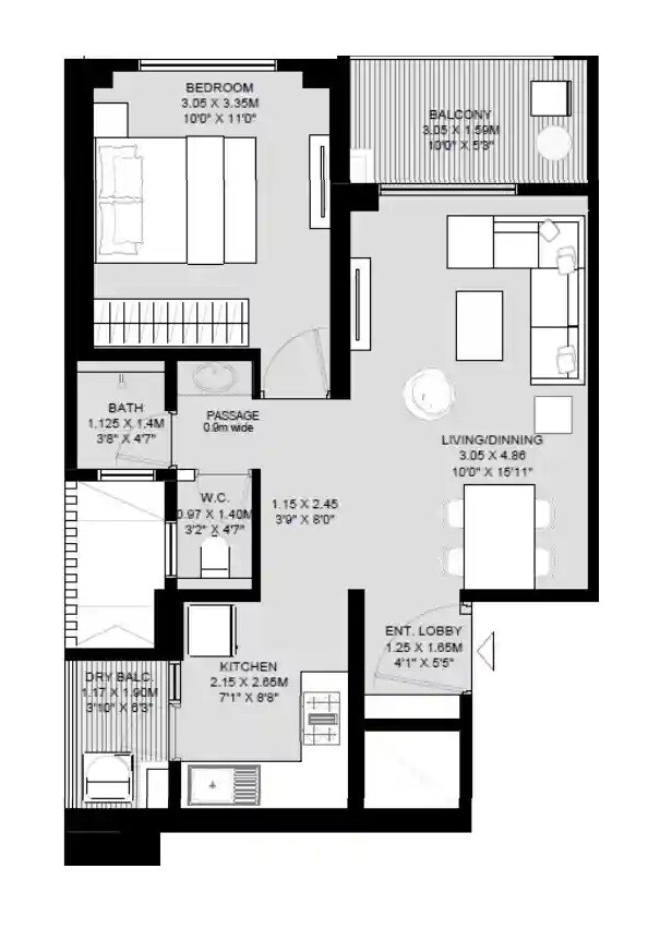 Other, godrej-the-aqua-retreat 1 Bedroom 582 Sq.Ft. Apartment In Hinjewadi Pune 9062110