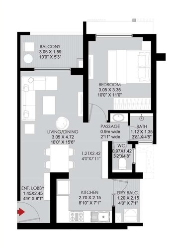 1 BHK Apartment at Godrej The Aqua Retreat, Hinjewadi – for Sale