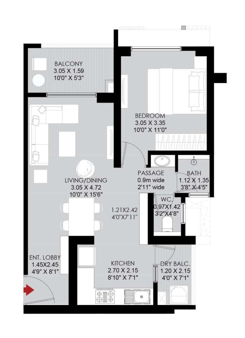 Other, godrej-the-aqua-retreat 1 Bedroom 602 Sq.Ft. Apartment In Hinjewadi Pune 9123956