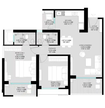  2 BHK Apartment at Godrej The Aqua Retreat, Hinjewadi – for Sale