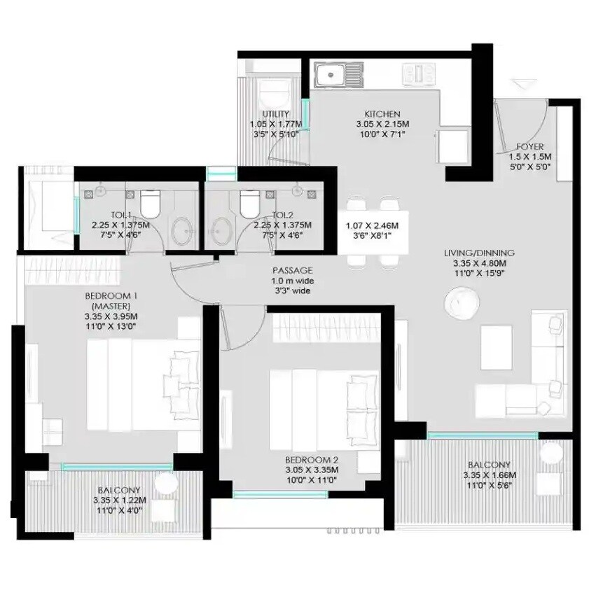 Other, godrej-the-aqua-retreat 2 Bedroom 784 Sq.Ft. Apartment In Hinjewadi Pune 9174796