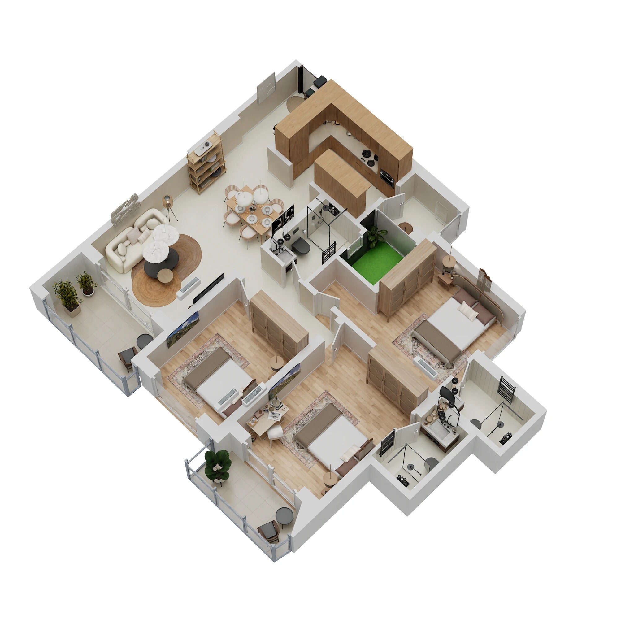 3 BHK 1201 Sq. Ft. Apartment