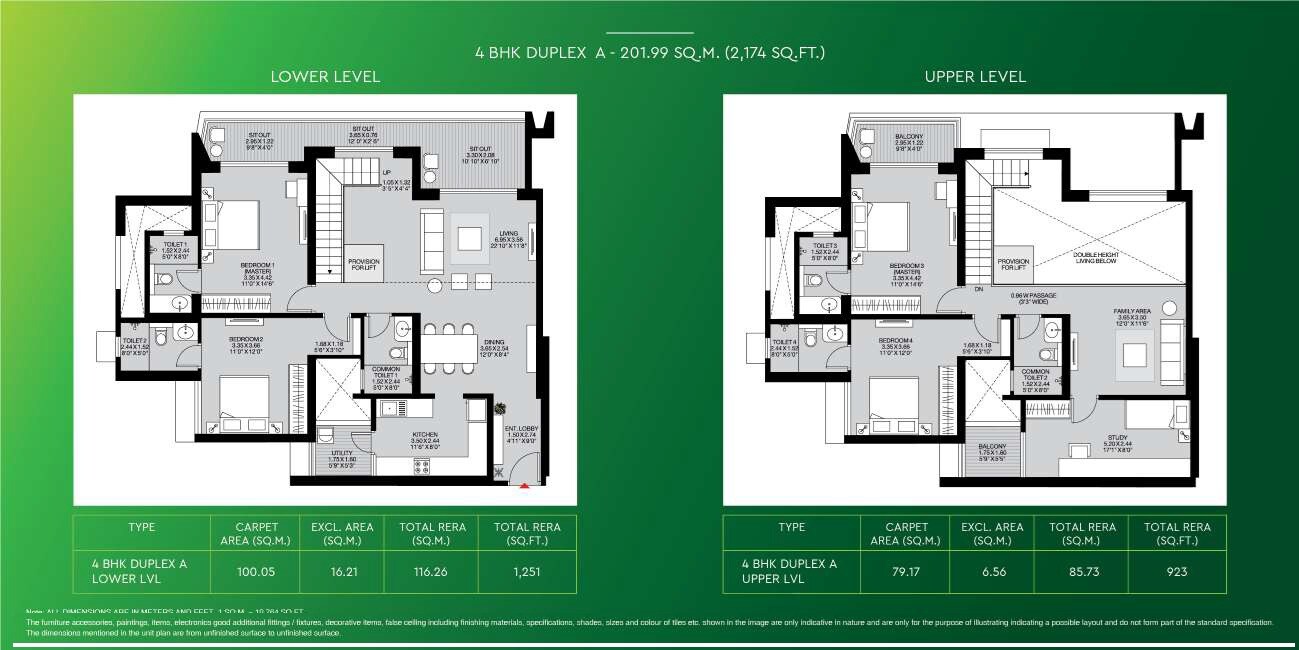 4 BHK 2174 Sq. Ft. Apartment