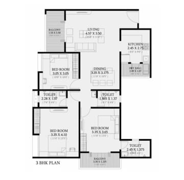  3 BHK Apartment at Goel Ganga Avanta, Mundhwa – for Sale