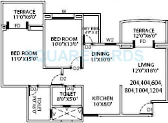 2 BHK Apartment For Rent in Goel Ganga Carnation Koregaon Park Pune  7570230