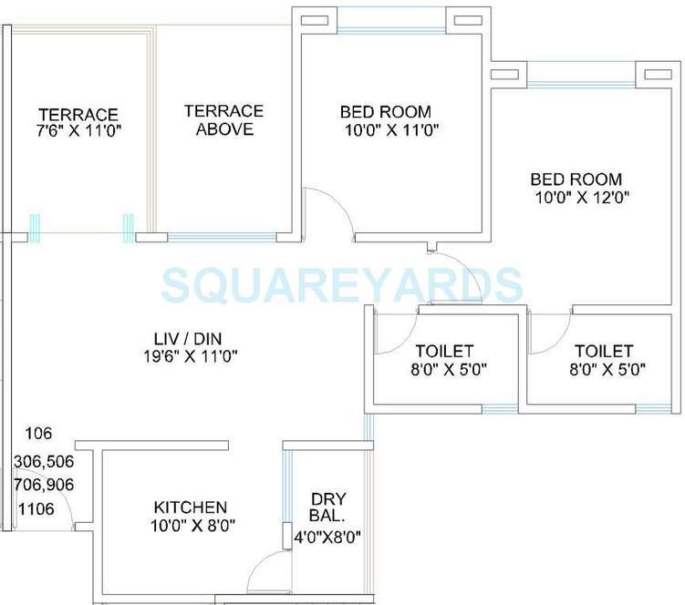 goel ganga group kalash apartment 2bhk 1020sqft 10742