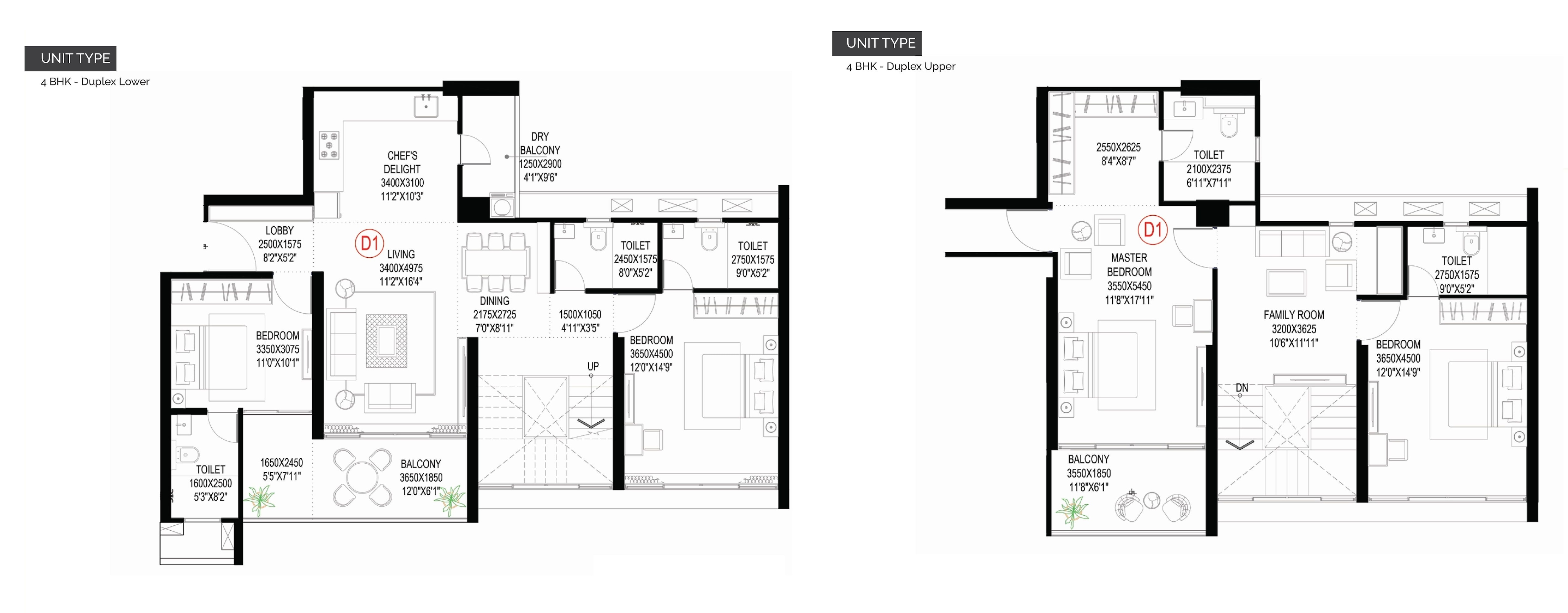 4 BHK 2095 Sq. Ft. Apartment