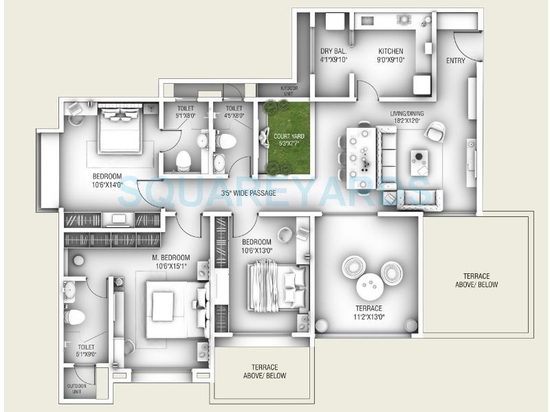 2 Bhk 666 Sq Ft Apartment For Sale In Goel Ganga Legend At Rs 73 05 L Pune