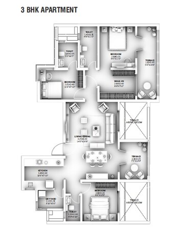  3 BHK Apartment at Goel Ganga Legend, Bavdhan – for Sale