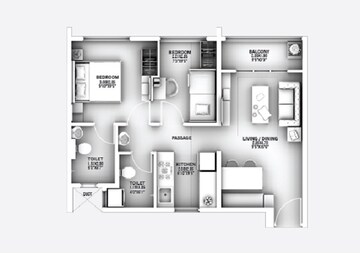  2 BHK Apartment at Goel Ganga Millennia, Undri – for Rent