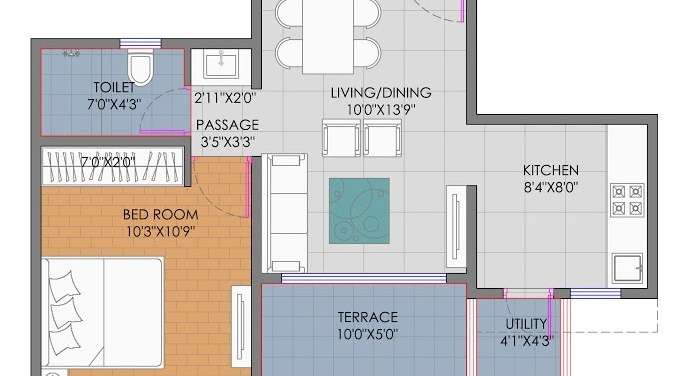 goel ganga newtown phase 2 apartment 1 bhk 599sqft 20235811165804