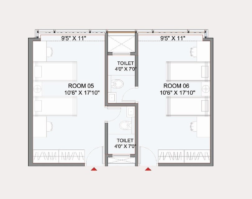 Floor plan of 219 Sq. Ft. Studio in GRD WeOne 121, Pune