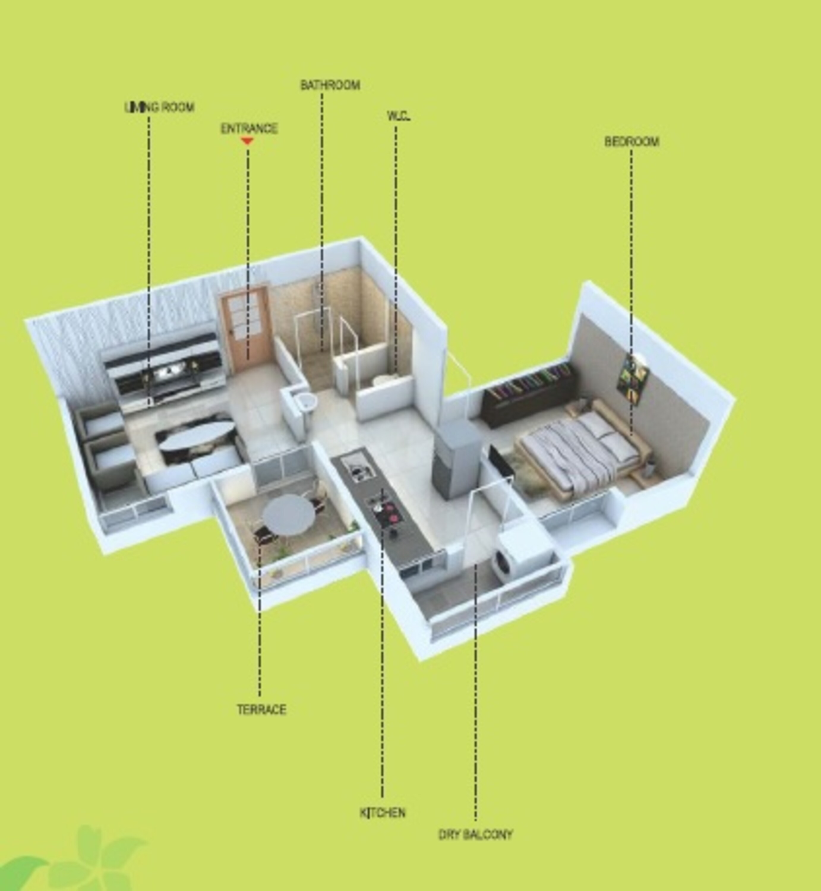 green county phase ii apartment 1 bhk 486sqft 20235111155149