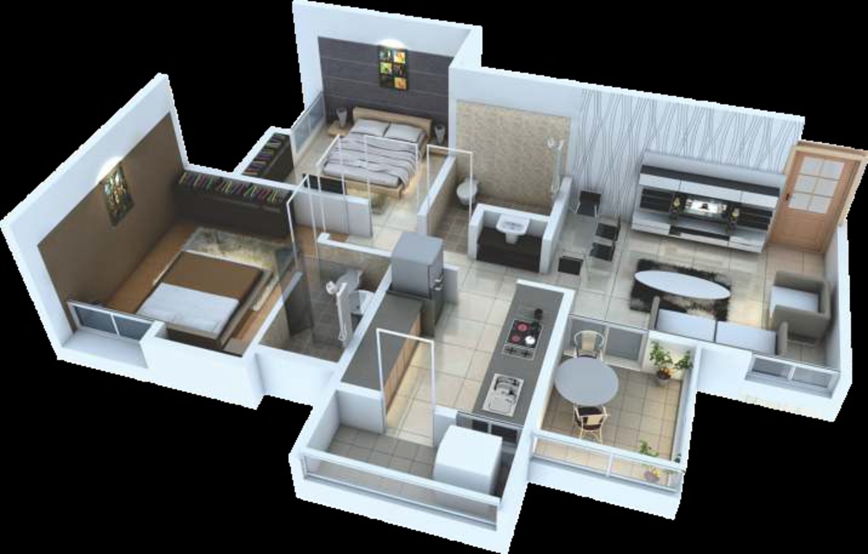 green county phase ii apartment 2 bhk 956sqft 20205021115049