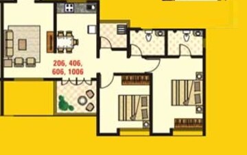 2 BHK Apartment at Gulmohar Primrose, Wagholi – for Rent